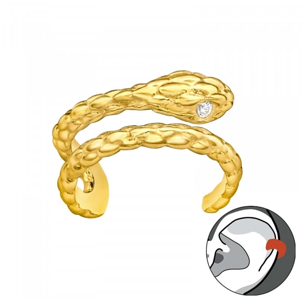 Slange ear cuff 