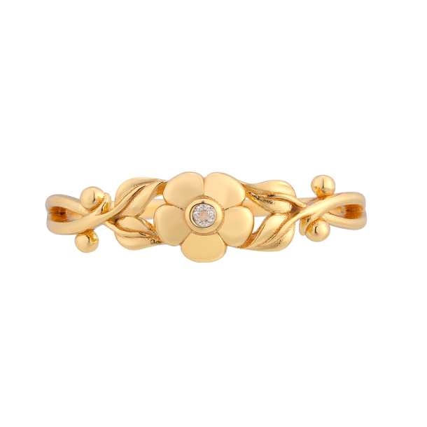 Forglemmigej Ring Guldbelagt 