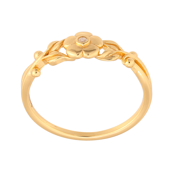 Forglemmigej Ring Guldbelagt 