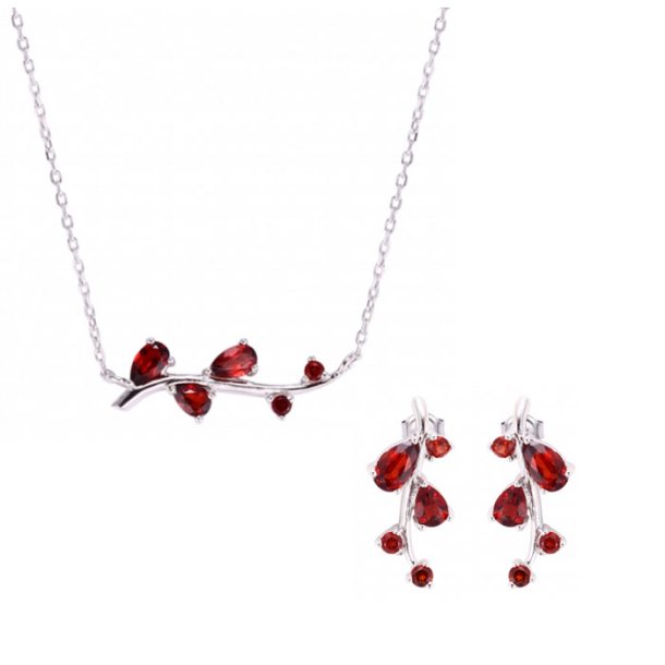 Garnet Jewelry Set