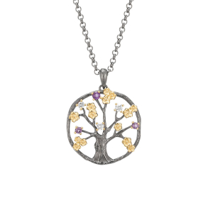 Halskde Livets Tr Mrktslv - Stor