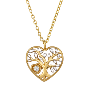 Heart Necklace - Life Tree