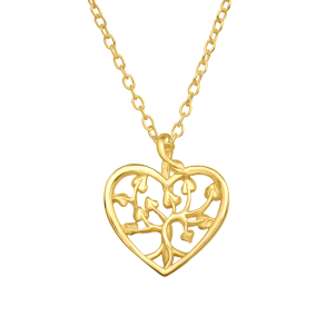 Heart Necklace - Life Tree