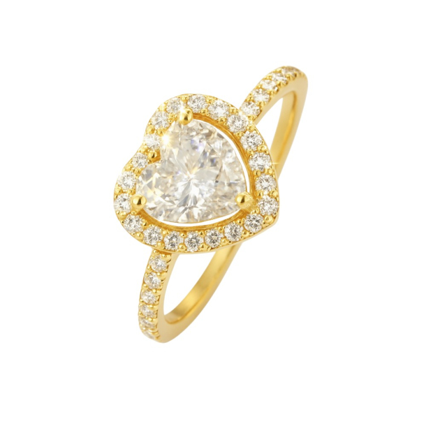 Heart Ring With Krystal