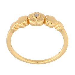 Forglemmmigej Ring Guldbelagt 