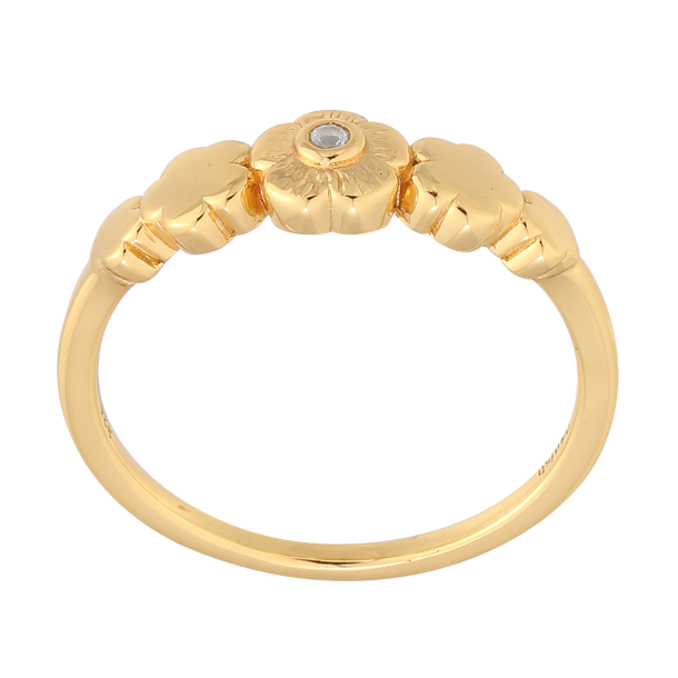 Forglemmmigej Ring Guldbelagt 