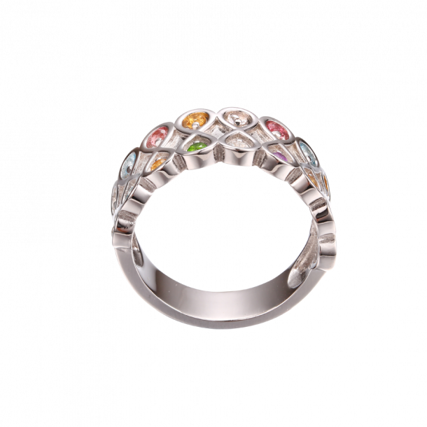 Infinity Ring - Gemstone
