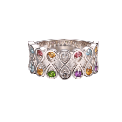 Infinity Ring - Gemstone