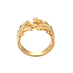 Korall Ring - Guldplterad