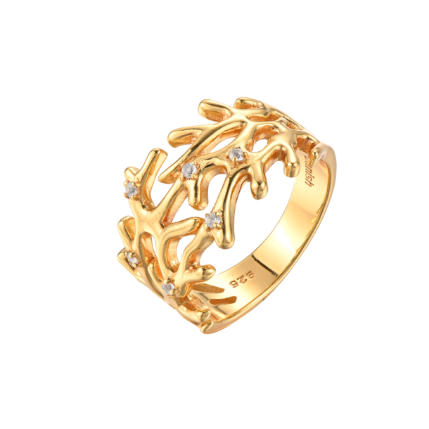 Coral Ring - Goldplated