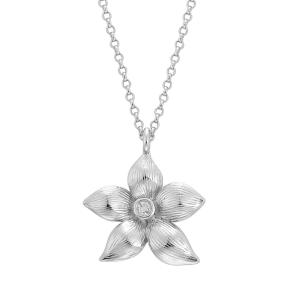 Krystal Halskde Slv - Bjergkrystal