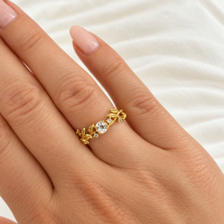 Topaz Ring - Gold Plated