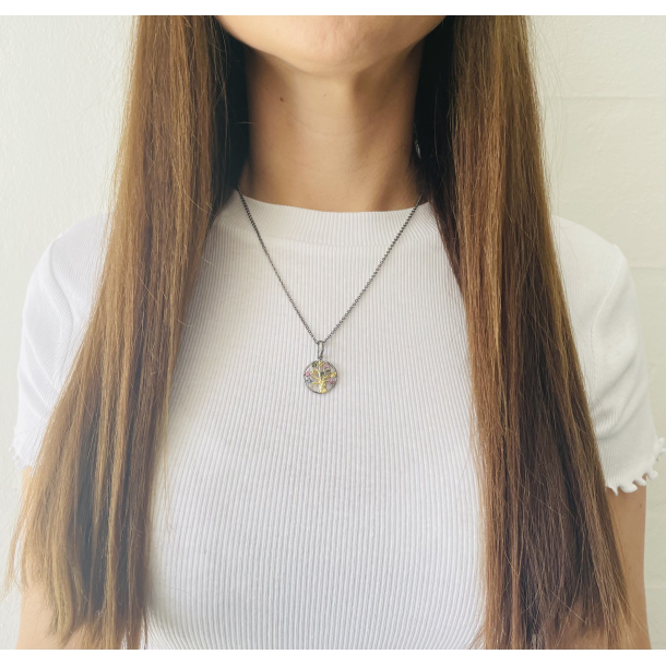 Livets Tr Halskde Med Turmalin