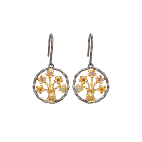 Tree of Life Earrings - Flowers