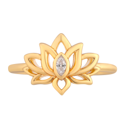 Lotus Ring Guldbelagt