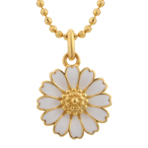 Marguerit Halskde Guldbelagt