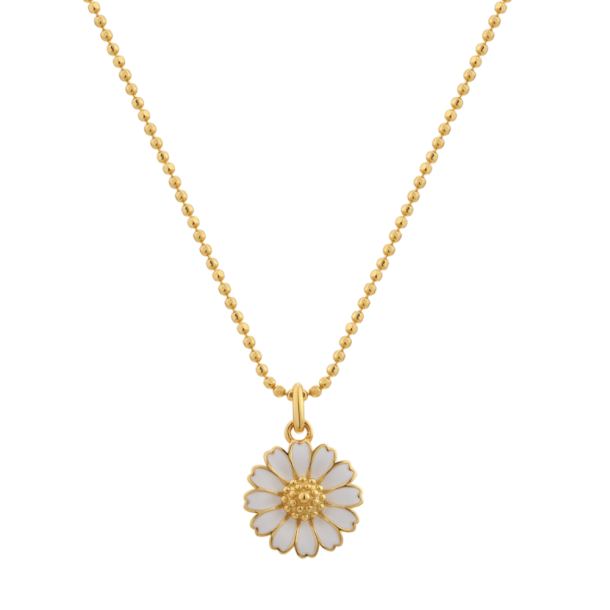 Marguerit Halskde Guldbelagt