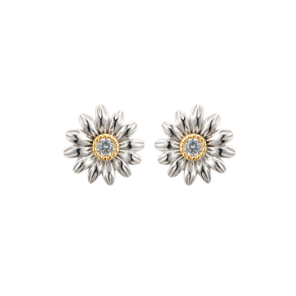 Daisy Earrings - Silver