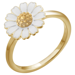 Marguerit Ring Guldbelagt
