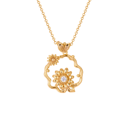 Daisy Necklace - Goldplated