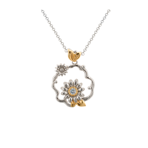 Daisy Necklace - Silver