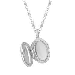 Medaljon Slv Halskde Forglemmigej