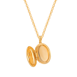 Medaljon halskde Forglemmigej