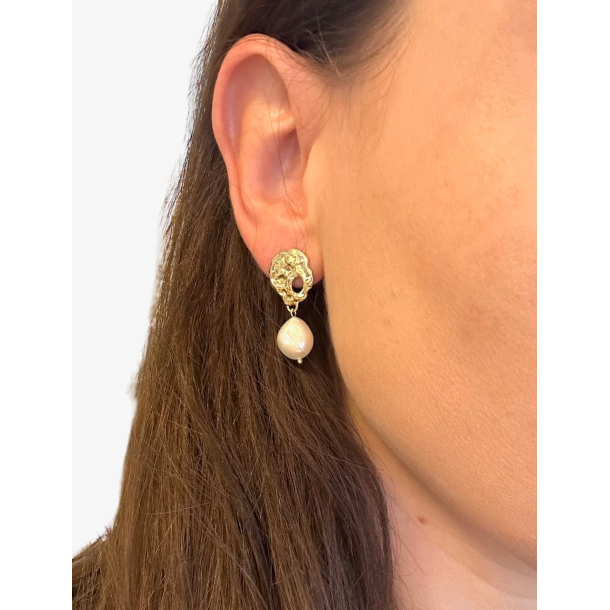 Perle reringe - Guldbelagt