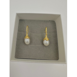 Perle reringe - Guldbelagt