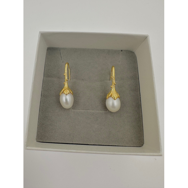 Perle reringe - Guldbelagt