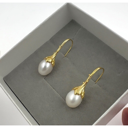 Perle reringe - Guldbelagt