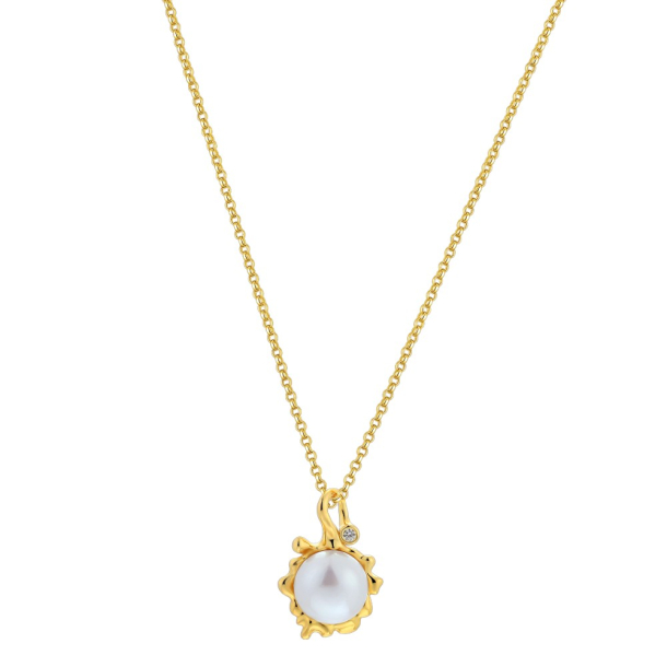 Perlehalskde - Guldbelagt