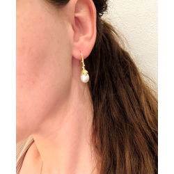 Perle reringe - Guldbelagt