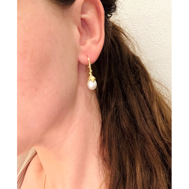 Perle reringe - Guldbelagt