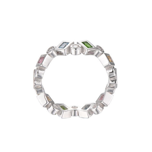 Rainbow Ring - Konfetti Silver