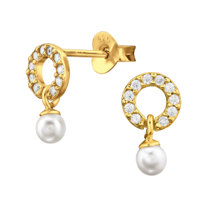 Runde reringe Guldbelagt