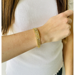 Seeds Bangle - Guldbelagt 