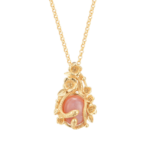 Slange Halskde Guldbelagt