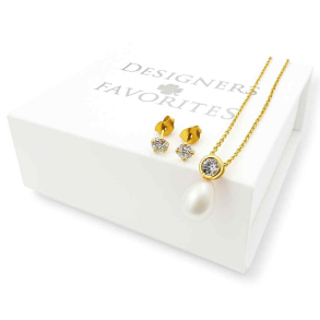 Jewelery set White freshwater pearls