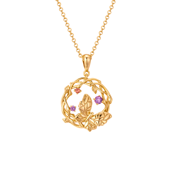 Butterfly Necklace Gold Plated 