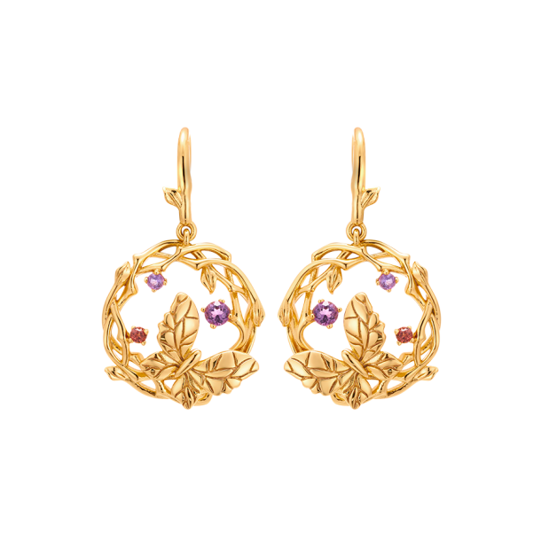 Butterfly Earrings Gold Plated 