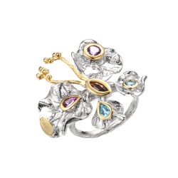 Sommerfugl Ring Med gte Sten