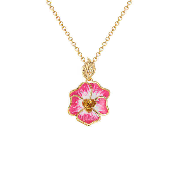 Pansy Necklace Pink