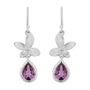 Syren reringe Med Ametyst - Slv