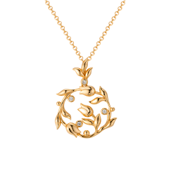 Tulip Necklace - Gold Plated 