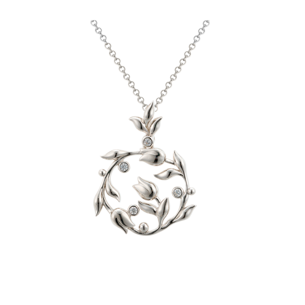 Tulip Necklace - Silver