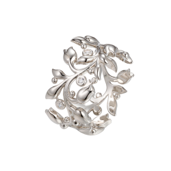 Tulipan Ring Slv