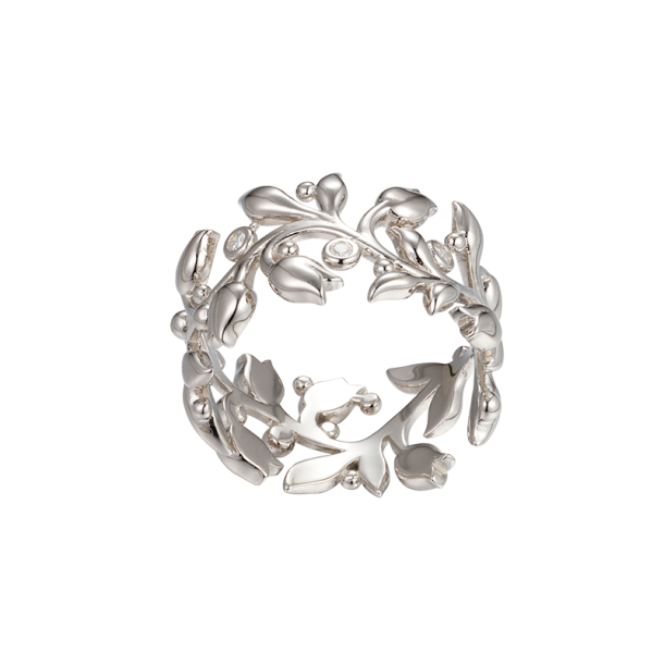 Tulipan Ring Slv