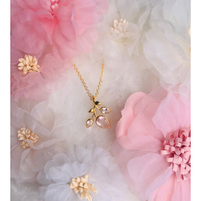 Tulipan Halskde Guldbelagt