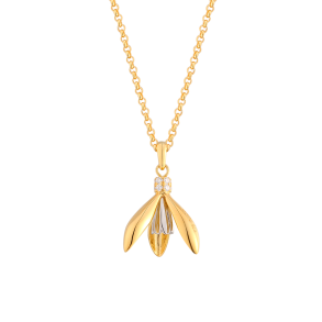 Vintergk Halskde - Guldbelagt 